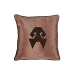 Load image into Gallery viewer, Kutnu Silk Pillow with Embroidery - HandsOnHips , Light Brown Authentic Silk Cushion (Copy)
