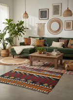 Load image into Gallery viewer, Vintage Embroidered Kilim Rug 02
