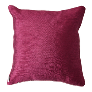 Kutnu Silk Pillow with Embroidery - Fertility , Dark Pink Authentic Silk Cushion