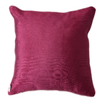 Load image into Gallery viewer, Kutnu Silk Pillow with Embroidery - Fertility , Dark Pink Authentic Silk Cushion
