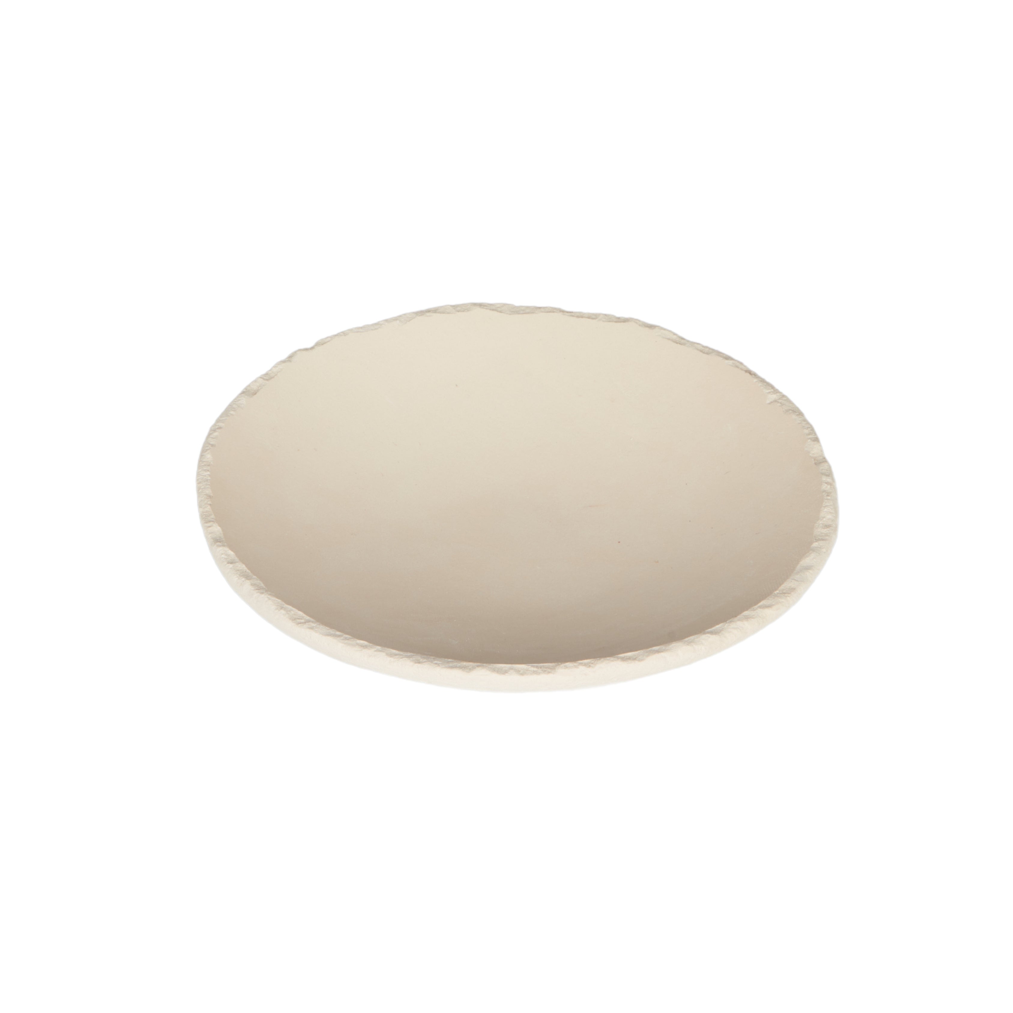 Magma Handmade Ceramic Plate Beige 28 cm