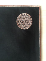 Load image into Gallery viewer, Embroidered Table Mat with Flower of Life - Copper - bohemtolia

