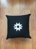 Load image into Gallery viewer, Embroidered Pillow with Star - Silver - bohemtolia
