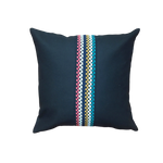 Load image into Gallery viewer, Black pillow cover with detail - bohemtolia
