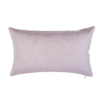 Load image into Gallery viewer, Kutnu Silk Pillow with Embroidery - Pink Flower of Life - bohemtolia

