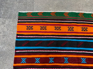 Vintage Embroidered Rug, 2.9x3.9 ft, KY712