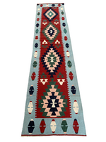 Load image into Gallery viewer, Wool kilim rug, 2.7x11.3 ft, U736
