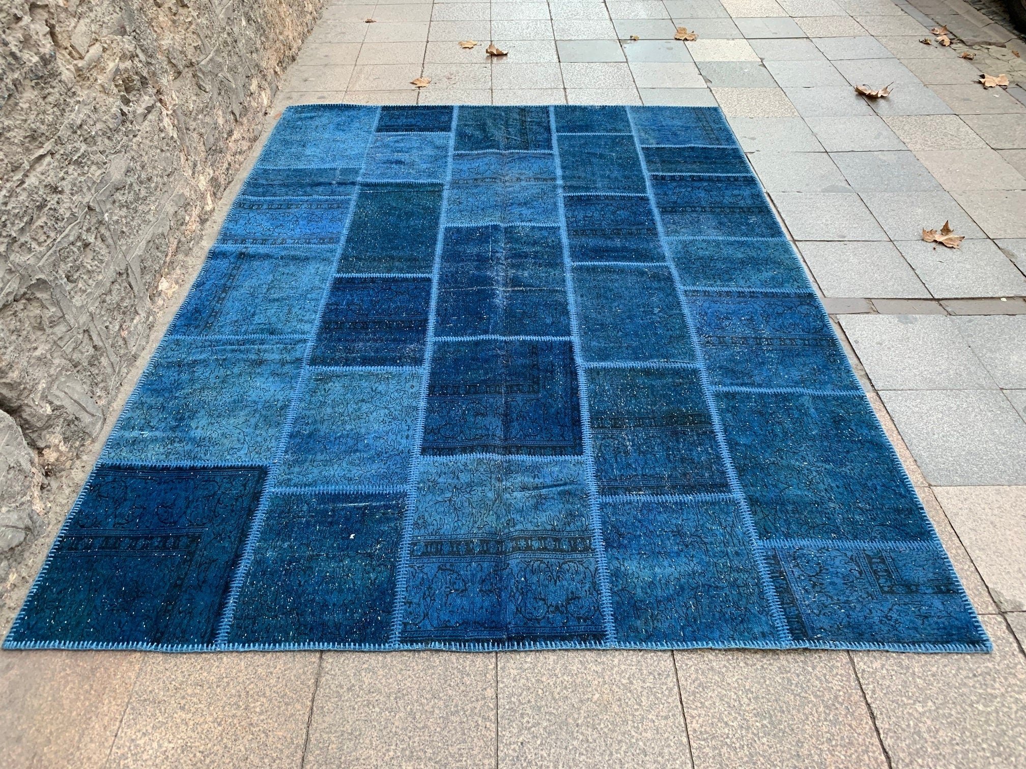 Vintage Patchwork Rug, 7.8X10.5 ft, PW181