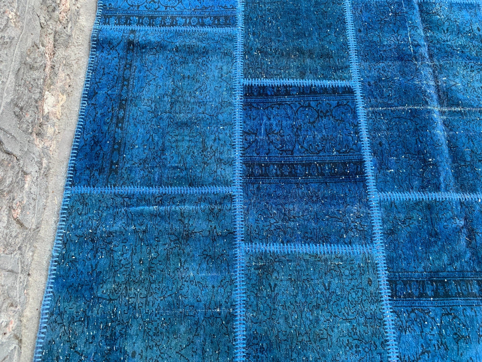 Vintage Patchwork Rug, 7.8X10.5 ft, PW181