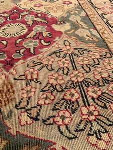 Oriental runner rug, 3.2x9.2 ft, K591