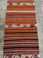 Load image into Gallery viewer, Nomadic kilim rug, 1.10x5.10 ft, KL708
