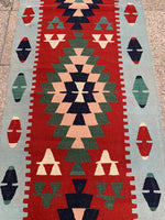 Load image into Gallery viewer, Wool kilim rug, 2.7x11.3 ft, U736
