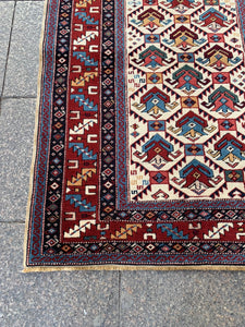 Authentic kilim rug, 3.4x4.2 ft, IM808
