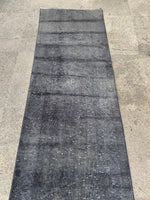 Load image into Gallery viewer, Faded gray runner, 1.11x9.8 ft, VP839
