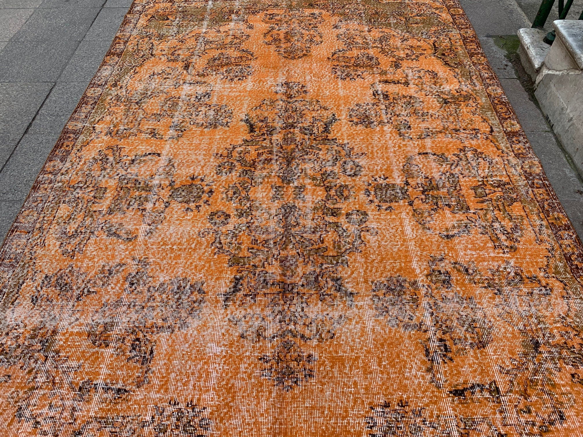 Oriental medallion rug, 6.8x10.5 ft, B875