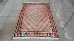 Load image into Gallery viewer, Vintage cicim rug, 4.7x6.10 ft, S891
