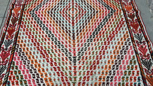 Vintage cicim rug, 4.7x6.10 ft, S891