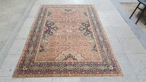 Oriental Turkish carpet, 5.4x8.2 ft, S898