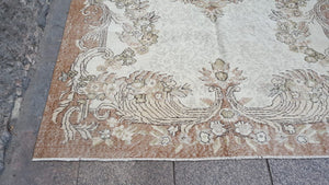 Turkish Medallion Carpet, 5.1x9.9 ft, B919
