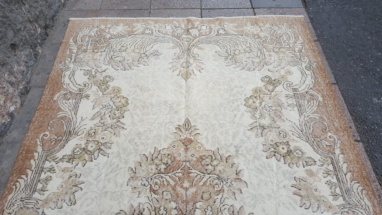 Turkish Medallion Carpet, 5.1x9.9 ft, B919