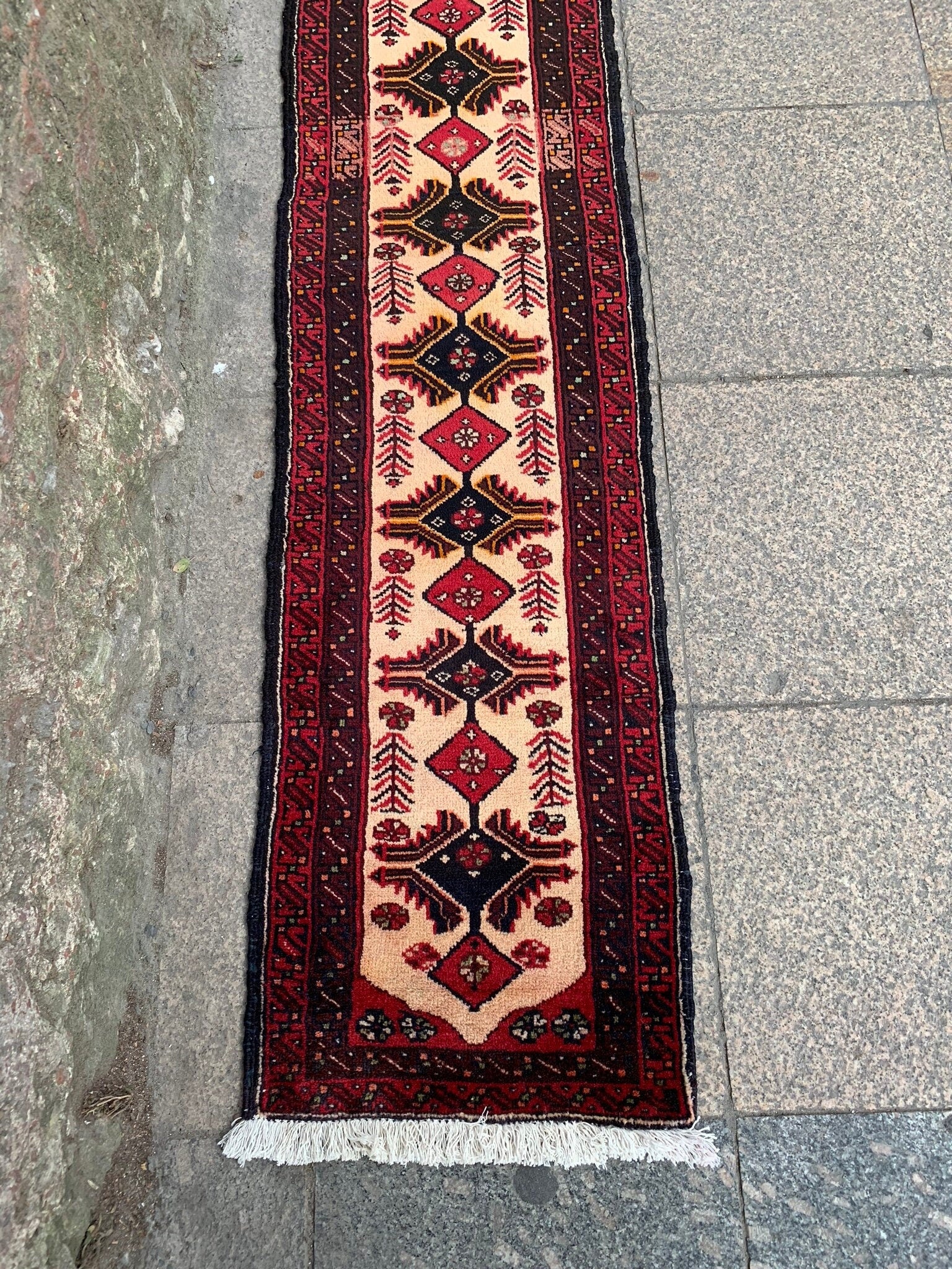 Authentic runner rug, 1.6x12.2 ft, P606
