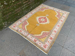 Load image into Gallery viewer, Medallion silk rug, 4.11x7.1 ft, F534
