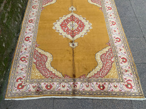 Medallion silk rug, 4.11x7.1 ft, F534