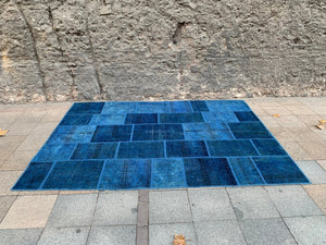 Vintage Patchwork Rug, 7.8X10.5 ft, PW181
