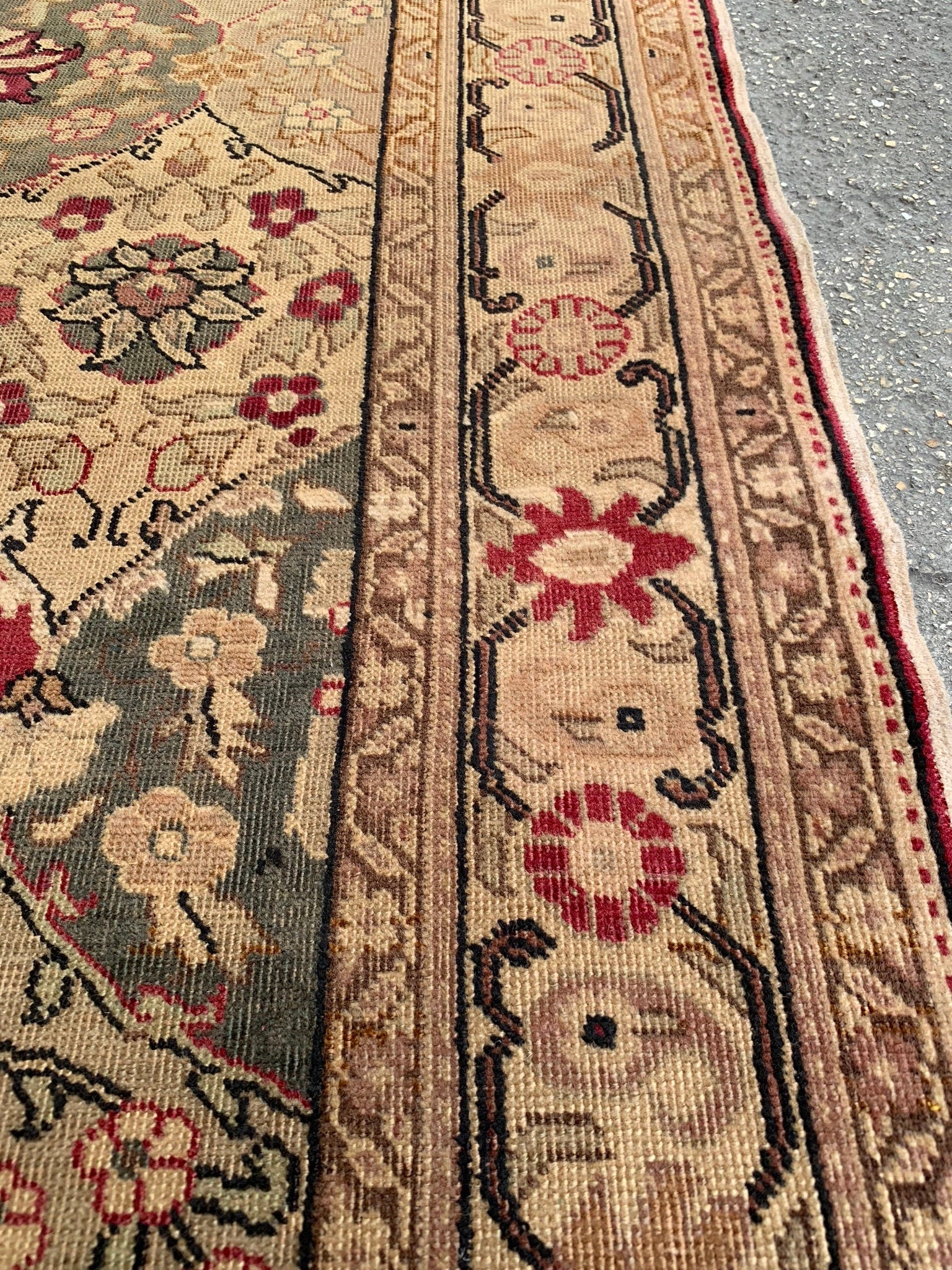 Oriental runner rug, 3.2x9.2 ft, K591