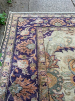 Load image into Gallery viewer, Vintage floral rug, 4x5.10 ft, F661
