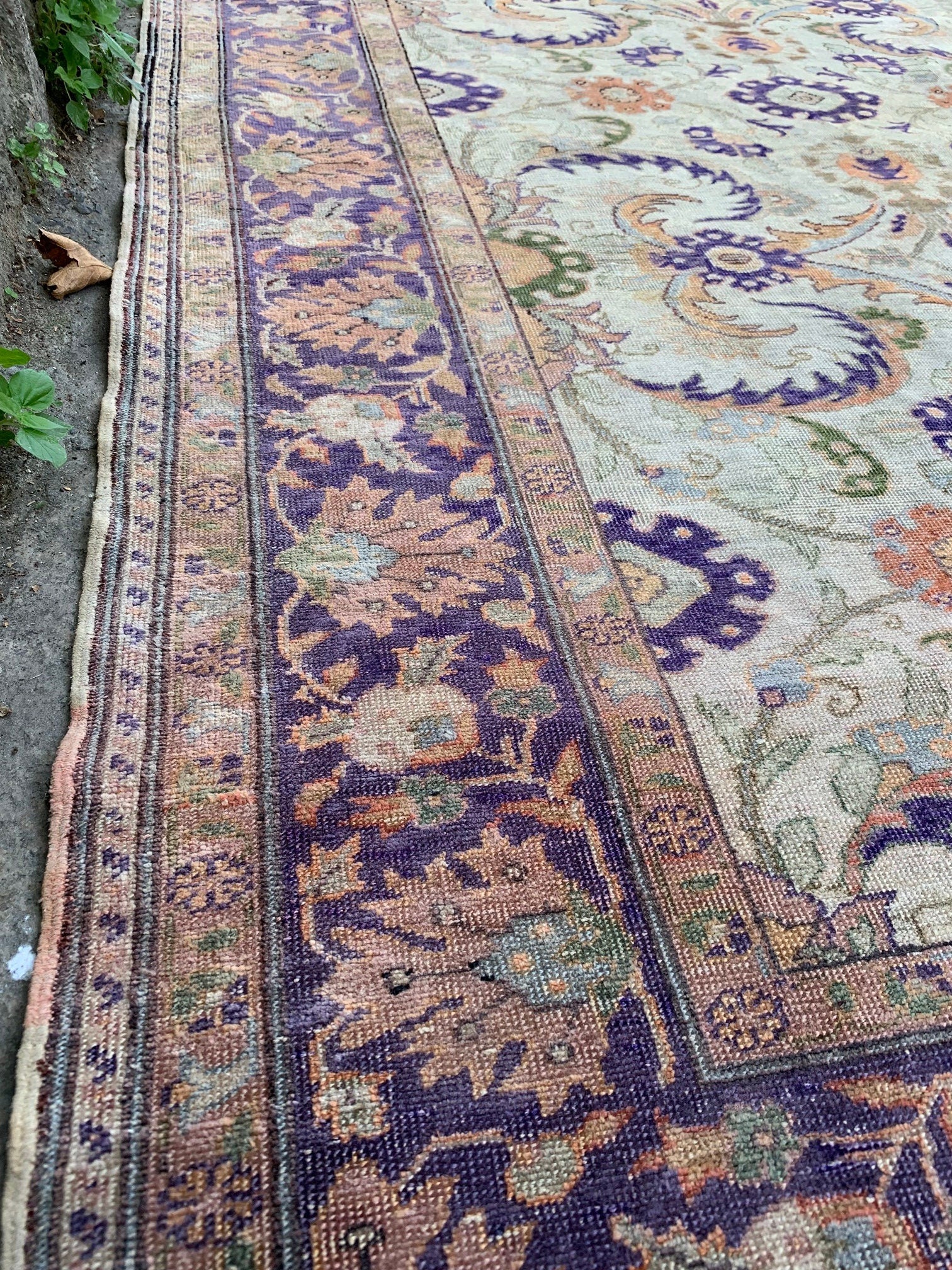 Vintage floral rug, 4x5.10 ft, F661