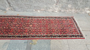 Tribal runner rug, 2.10x19.11 ft, P893