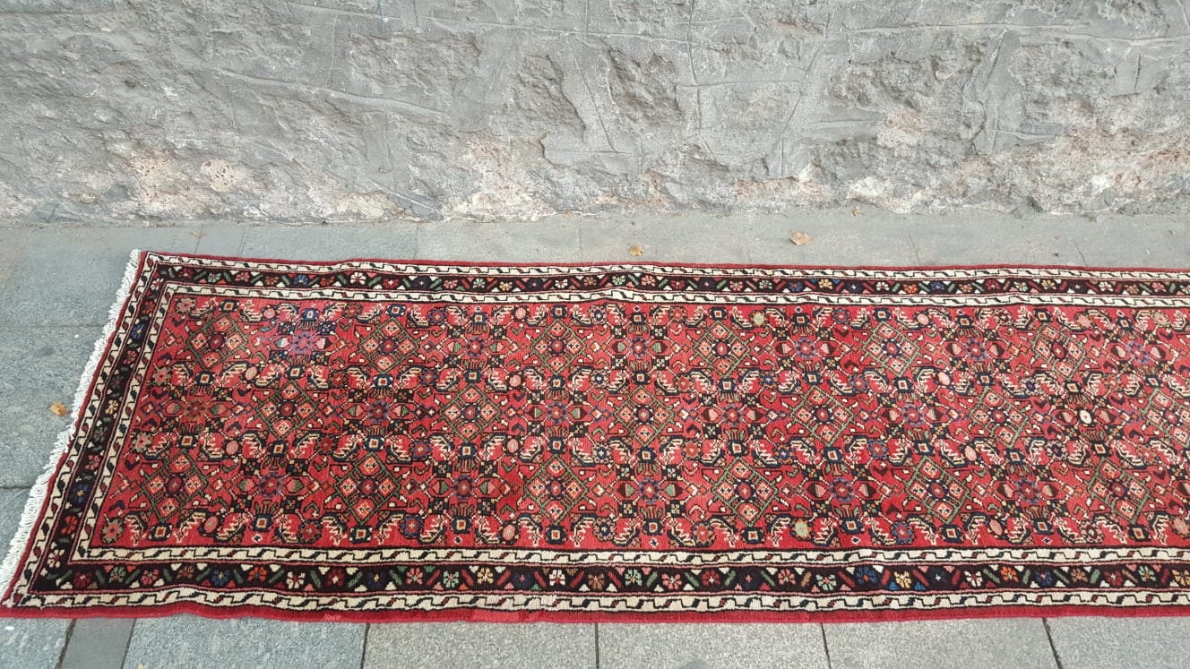 Tribal runner rug, 2.10x19.11 ft, P893