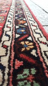Tribal runner rug, 2.10x19.11 ft, P893