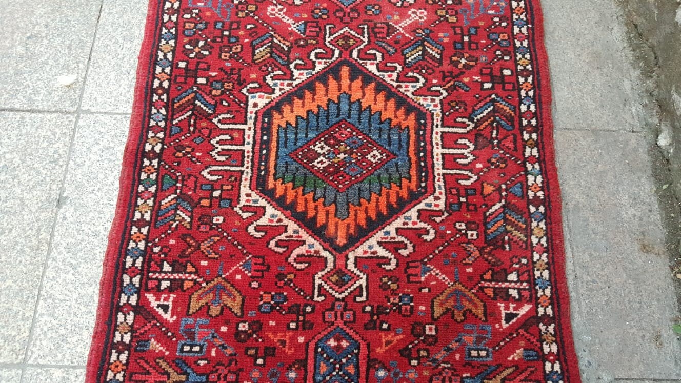 Authentic kilim runner, 2.6x11.8 ft, P903