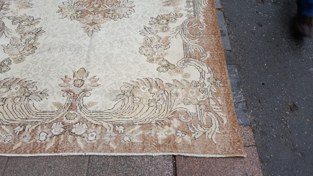 Turkish Medallion Carpet, 5.1x9.9 ft, B919