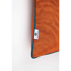 Kutnu Silk Pillow with Embroidery - Fertility Orange Authentic Silk Cushion - Yastk